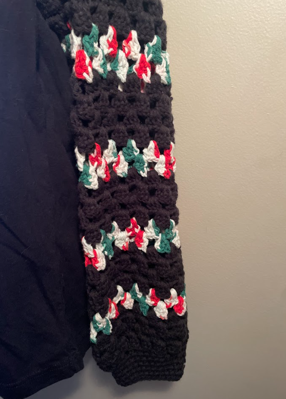 Cryptid Thrifted Upcycled Krampus T-shirt Sweater Size Medium