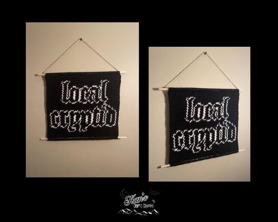DIGITAL PDF DOWNLOAD* Crochet Local Cryptid Tapestry Pattern
